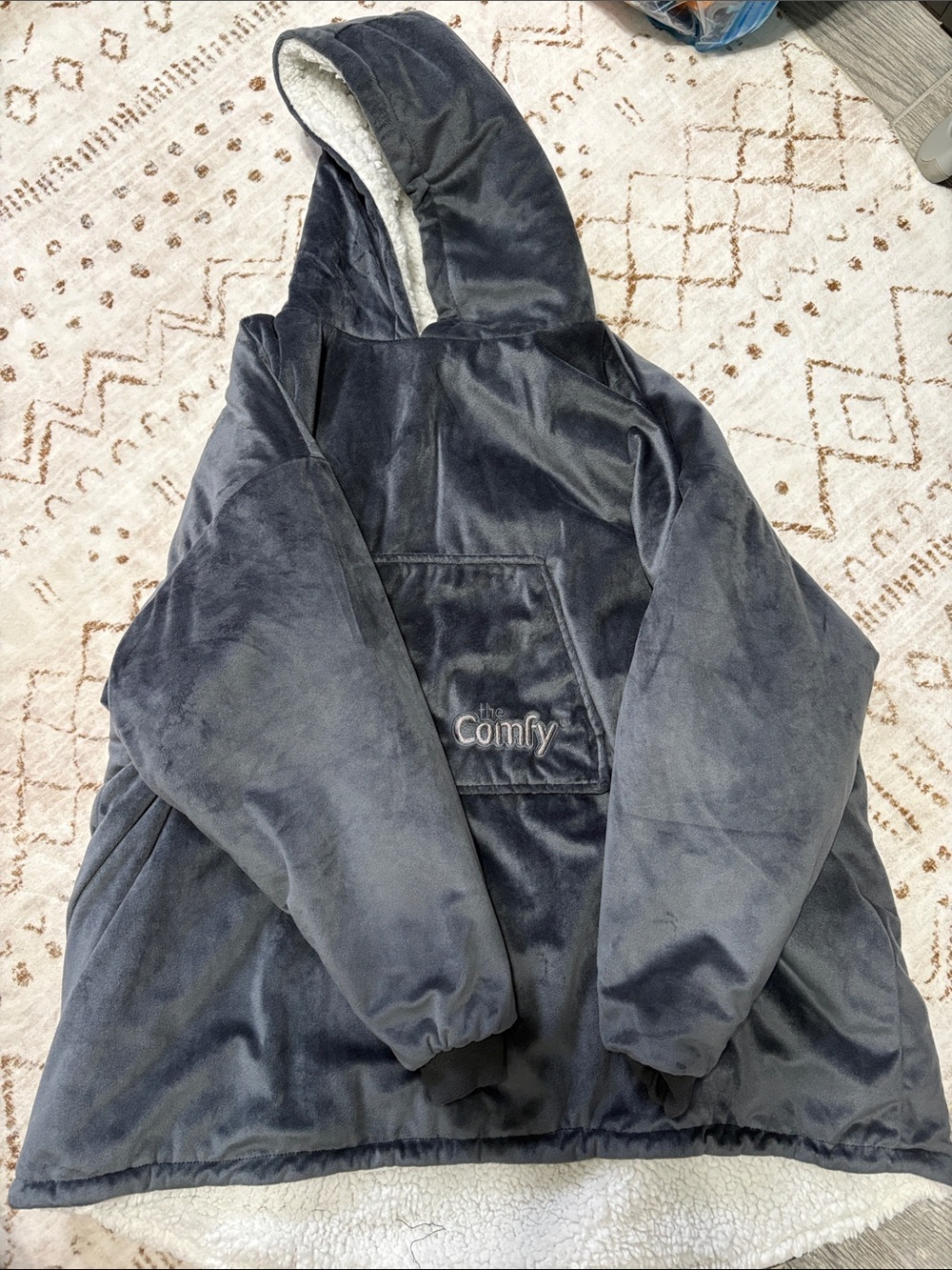 Hooded Wearable Blanket - Charcoal women’s size small- medium fit